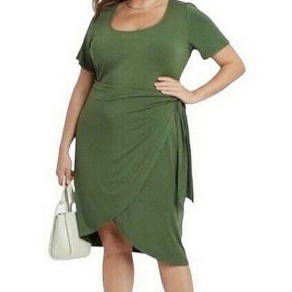 Ava & Viv Dresses & Skirts - NWOT Ava Viv jersey wrap dress 3X